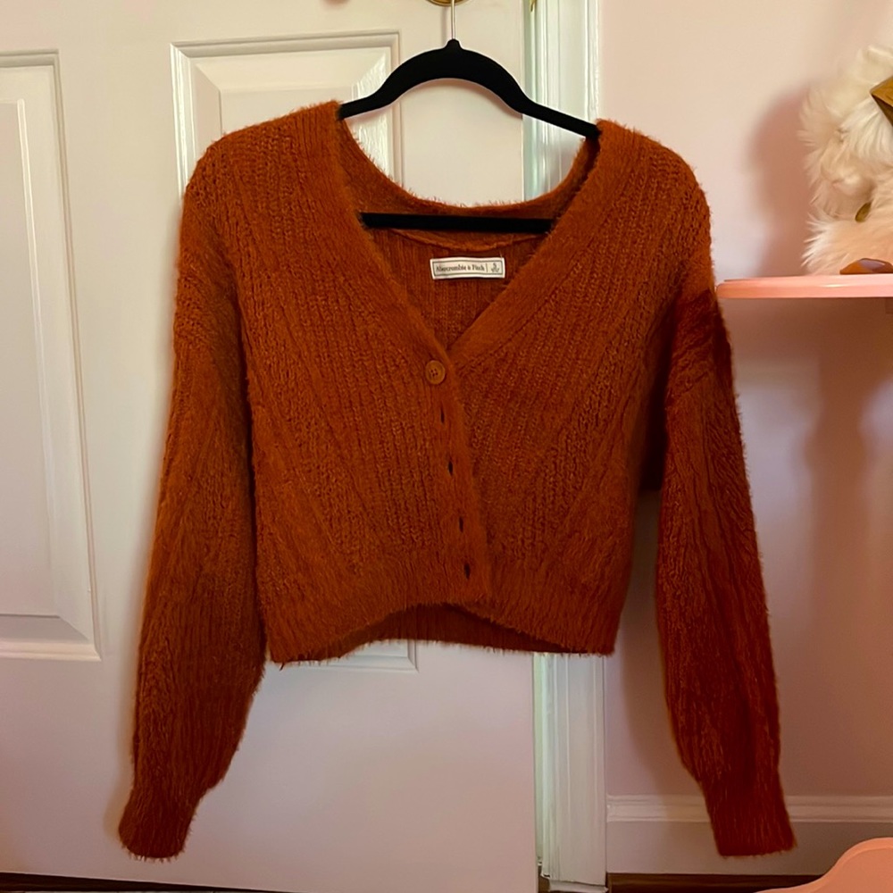 Abercrombie & Fitch brown cardigan